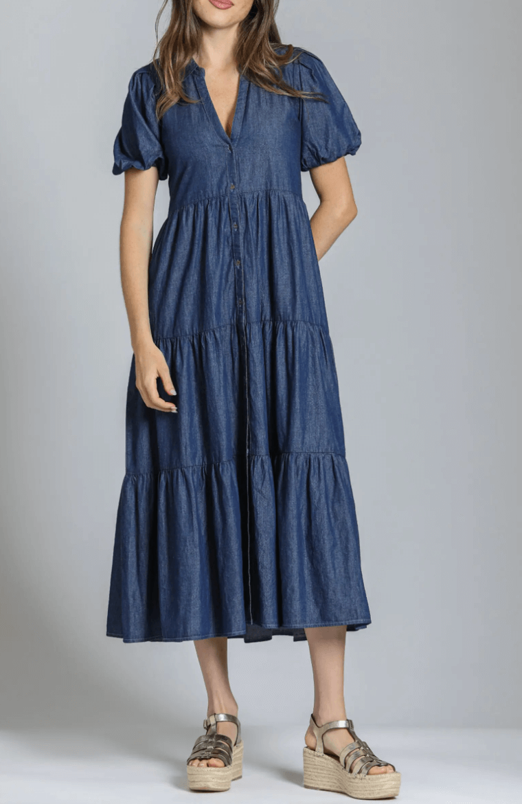 apny puff sleeve dress